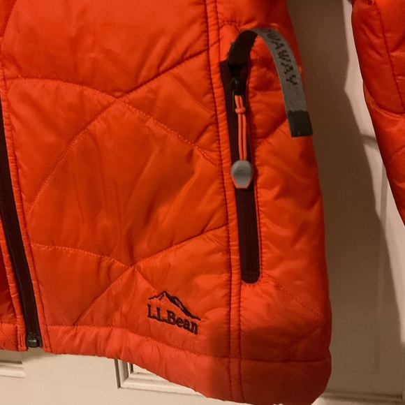 L.L.Bean burnt orange windbreaker jacket small petite - Picture 7 of 9